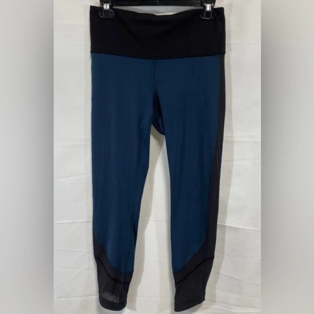 lululemon athletica Blue and Black Leggings